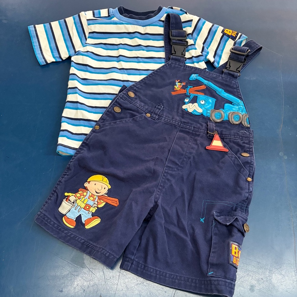 Vintage Y2K Bob the Builder Shortall Set 4T